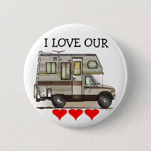 ClassC Camper RV Magnets Button