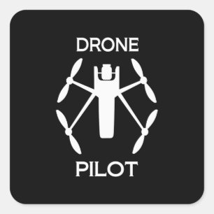 Classes Drone Pilot Square Sticker