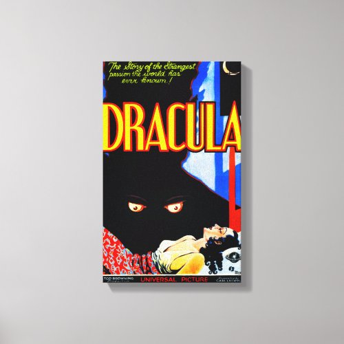 Classic 1931 DRACULA Canvas Print