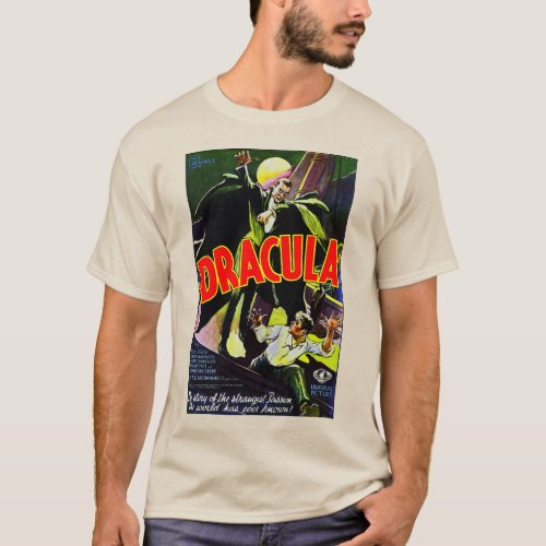 Classic 1931 Dracula Poster T_Shirt