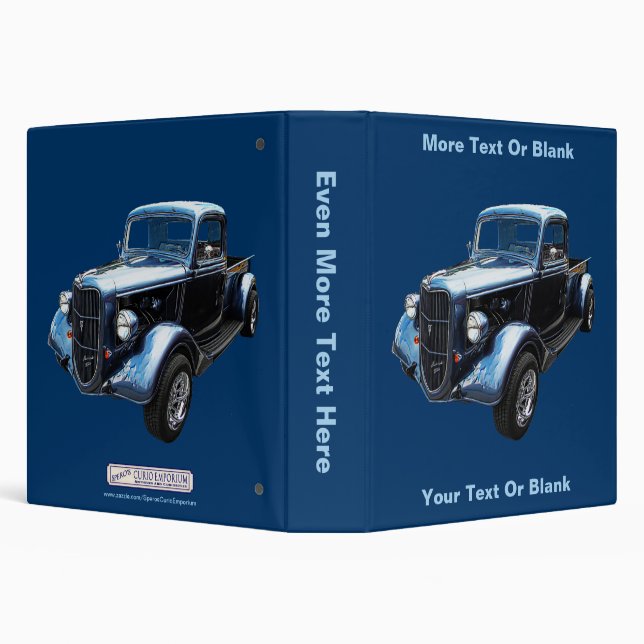 Classic 1937 Famous American Make Pickup 3 Ring Binder (Background)