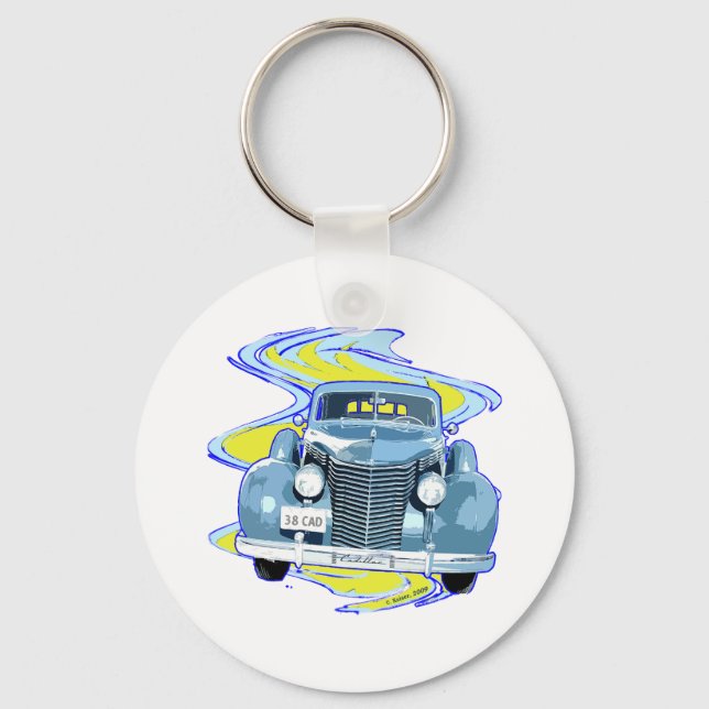 CLASSIC 1938 CADILLAC KEYCHAIN (Front)