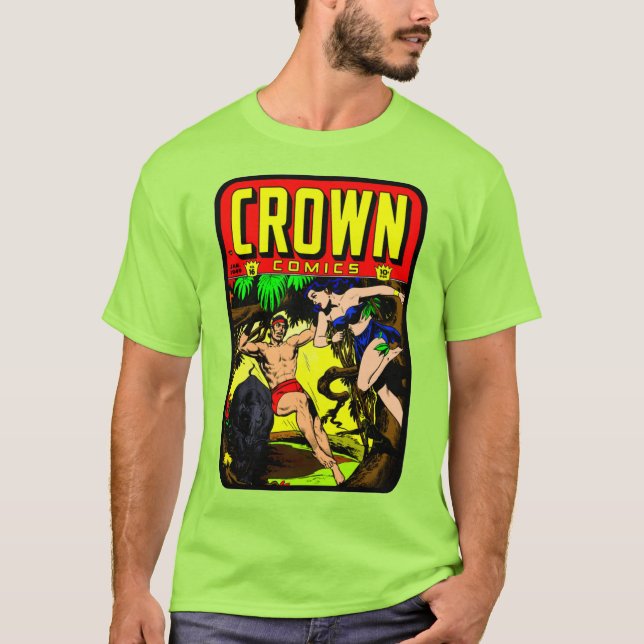 Classic 1940's Crown Comics T-Shirt (Front)