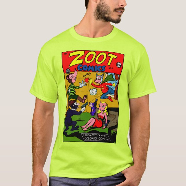 Classic 1940's ZOOT Comics T-Shirt (Front)
