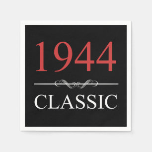 Classic 1944 80th Birthday Napkins