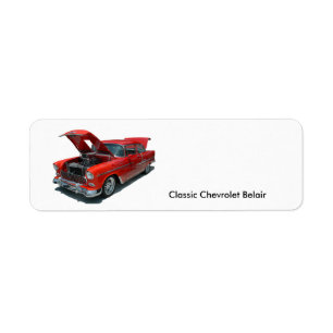 Classic 1950's Era Chevrolet Belair address label