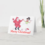 Classic 1950s Jive Dancing Christmas card