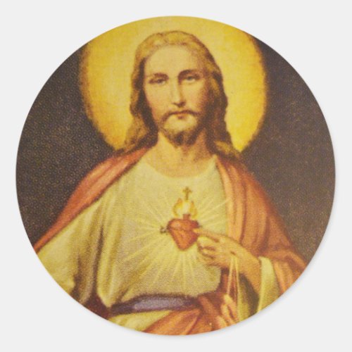 Classic 1950s Sacred Heart of Jesus CCD Stickers