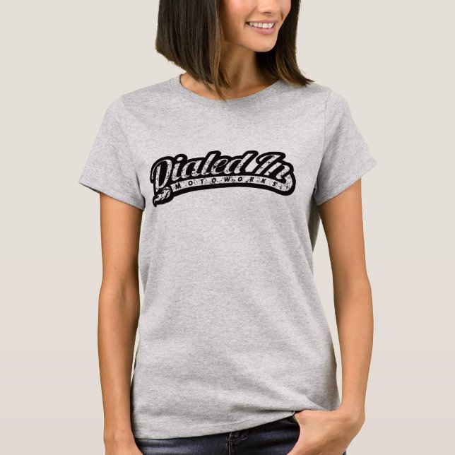 Classic 1950s Style Motorcyle Logo Design T-Shirt (Front)