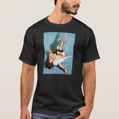 Classic 1950s Vintage Pin Up Girl_On The T_Shirt