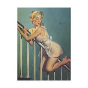 Classic 1950s Vintage Pin Up Girl wall art