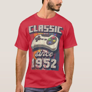 Classic 1952 70th Birthday Retro Video Game Contro T-Shirt