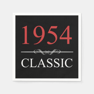 Classic 1954 70th Birthday Napkins