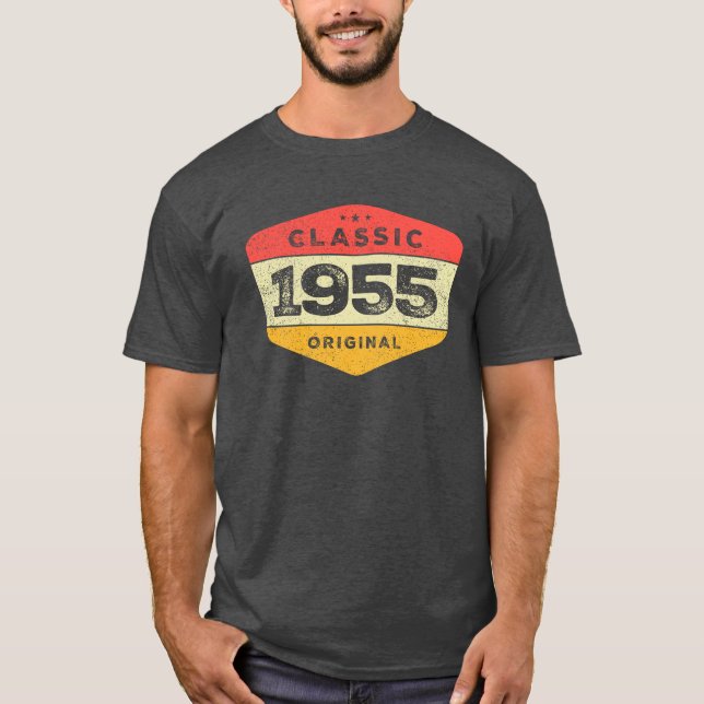 Classic 1955 68th Birthday Vintage T-Shirt (Front)