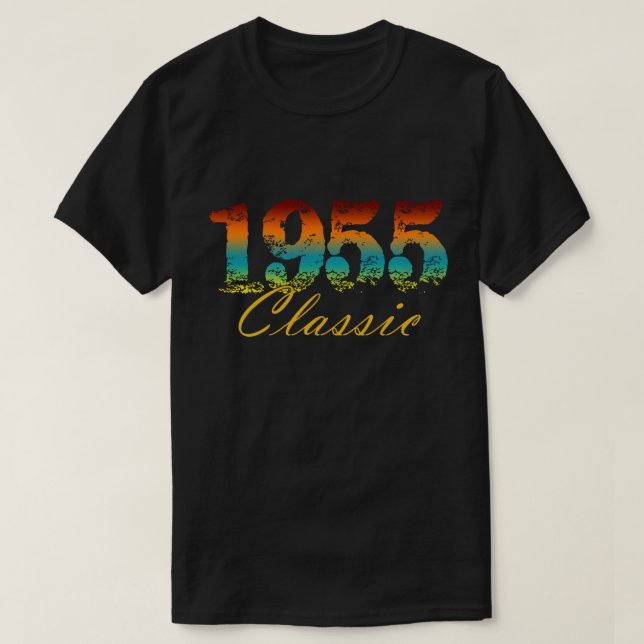 Classic 1955 Tee Born in 1955 Birthday Gifts (Design Front)