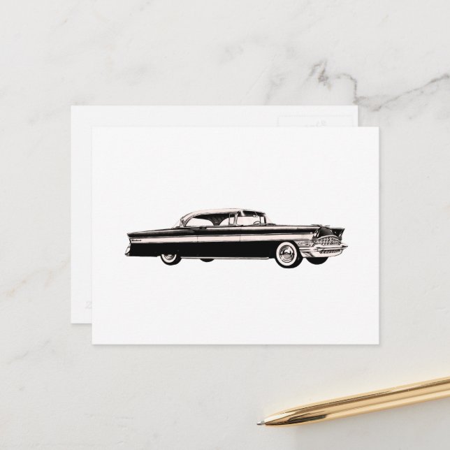 Classic 1956 Packard Clipper Postcard (Front/Back In Situ)