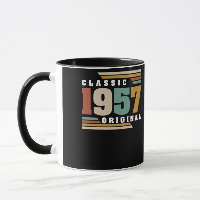 Classic 1957 Original 65th Birthday 65 Year Old Mug (Left)