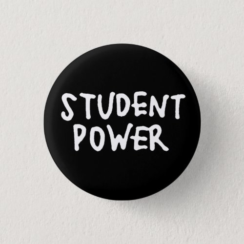 Classic 1960s Student Power Protest Button