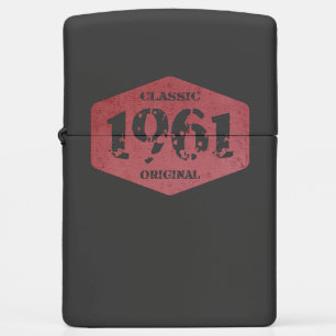 Classic 1961 65th Birthday Vintage 65 Years Old Zippo Lighter