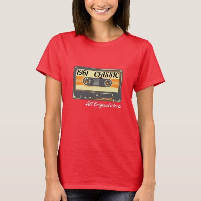 Classic 1961 Retro Cassette Edition T-Shirt (Front)