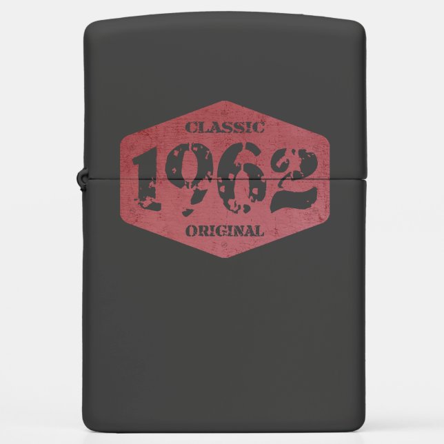 Classic 1962 64th Birthday Born in 1962 Zippo Lighter (Front)