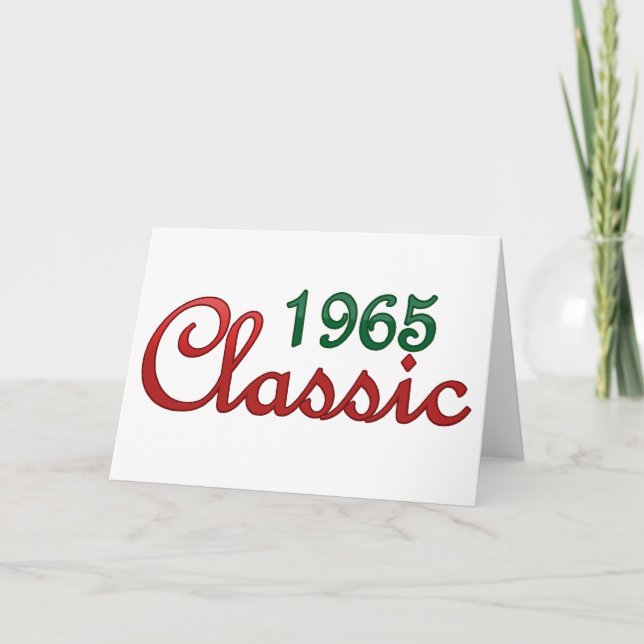 Classic 1965 card (Front)