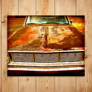Classic 1966 Dodge Dart Rusted Car Jigsaw Puzzle