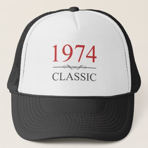 Classic 1974 50th Birthday Trucker Hat