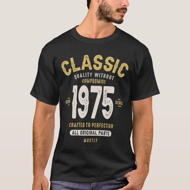 Classic 1975 - 47th birthday Retro Vintage T-Shirt (Front)
