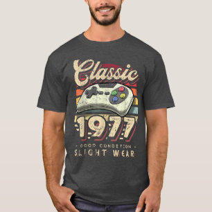 Classic 1977 45th Birthday Retro Video Game Contro T-Shirt