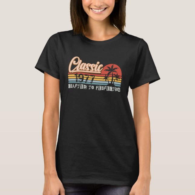 Classic 1977 Crafted To Perfection T-Shirt (Front)