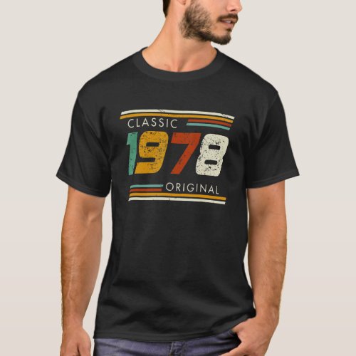 Classic 1978 Original Vintage 45th Birthday T_Shirt