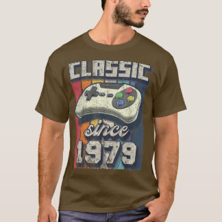 Classic 1979 43rd Birthday Retro Video Game Contro T-Shirt