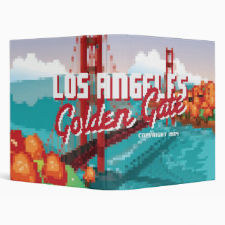 Classic 1980s L.A Golden Gate Video game box art Binder