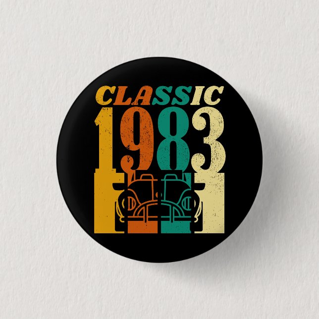 Classic 1983 42nd Birthday Button (Front)