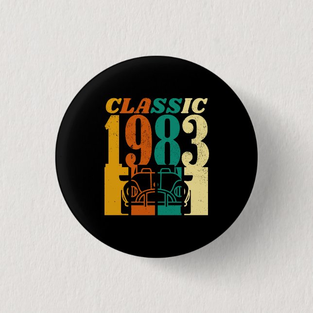 Classic 1983 43rd Birthday Button (Front)