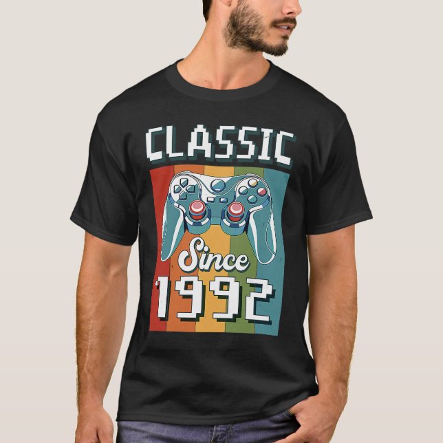 Classic 1992 31st Birthday Video Game Controller G T-Shirt (Front)