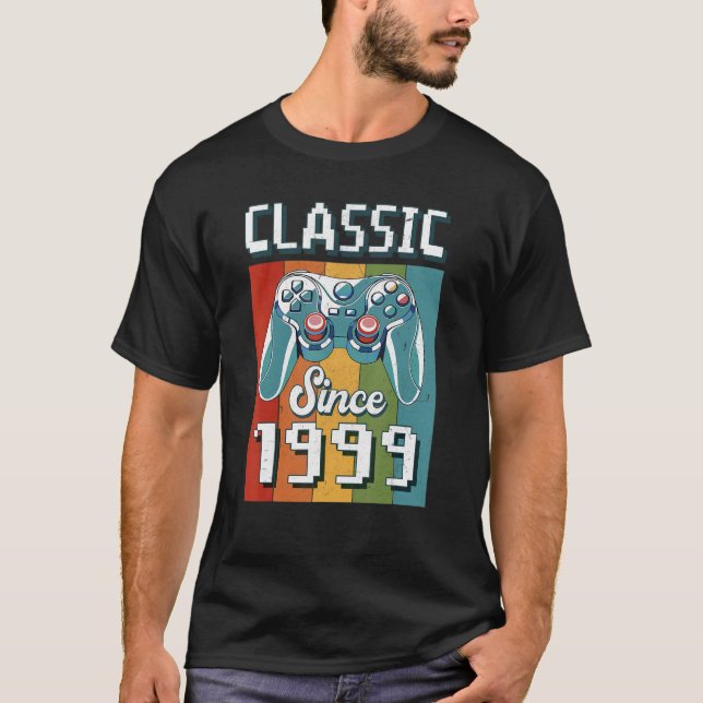 Classic 1999 23th Birthday Video Game Controller G T-Shirt (Front)