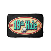 Classic 19th Hole Golf Bathroom Fun