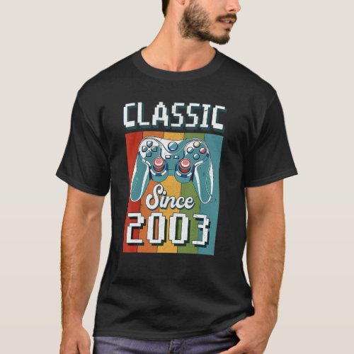 Classic 2003 19th Birthday Video Game Controller G T_Shirt