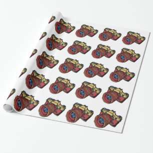 Classic 35mm SLR Camera Design Wrapping Paper