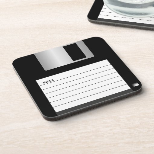 Classic 3.5" Floppy Disk Coasters | Zazzle