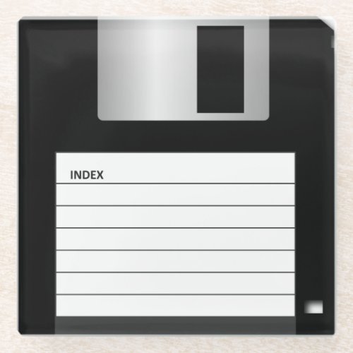 Classic 35 Floppy Disk Glass Coasters
