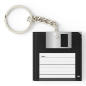Classic 3.5" Floppy Disk Keychain