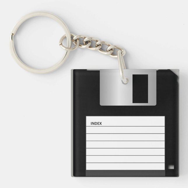 Classic 3.5" Floppy Disk Keychain (Front)