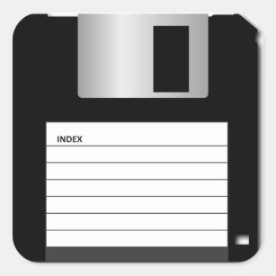 Classic 3.5" Floppy Disk Sticker