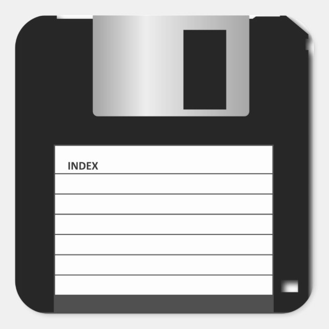 Classic 3.5" Floppy Disk Sticker (Front)