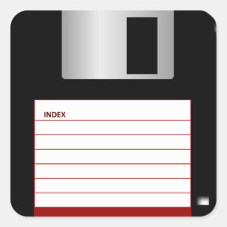 Classic 3.5" Floppy Disk Sticker (Red)
