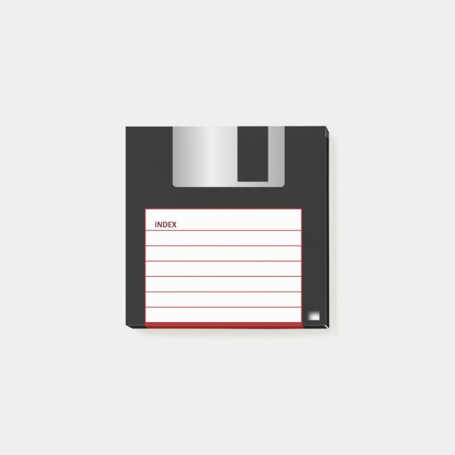 Classic 3.5" Red Floppy Disk Notes (Front)