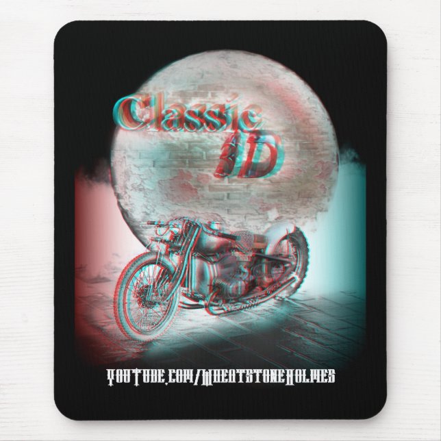 Classic 3D Motorcycle Mouse Pad (Front)
